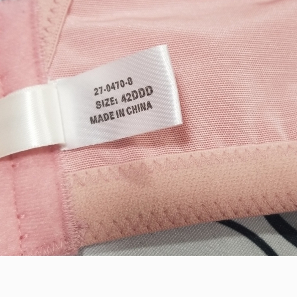 Comfort Choice Pink Wireless Soothing Bra 42DDD - Picture 8 of 8